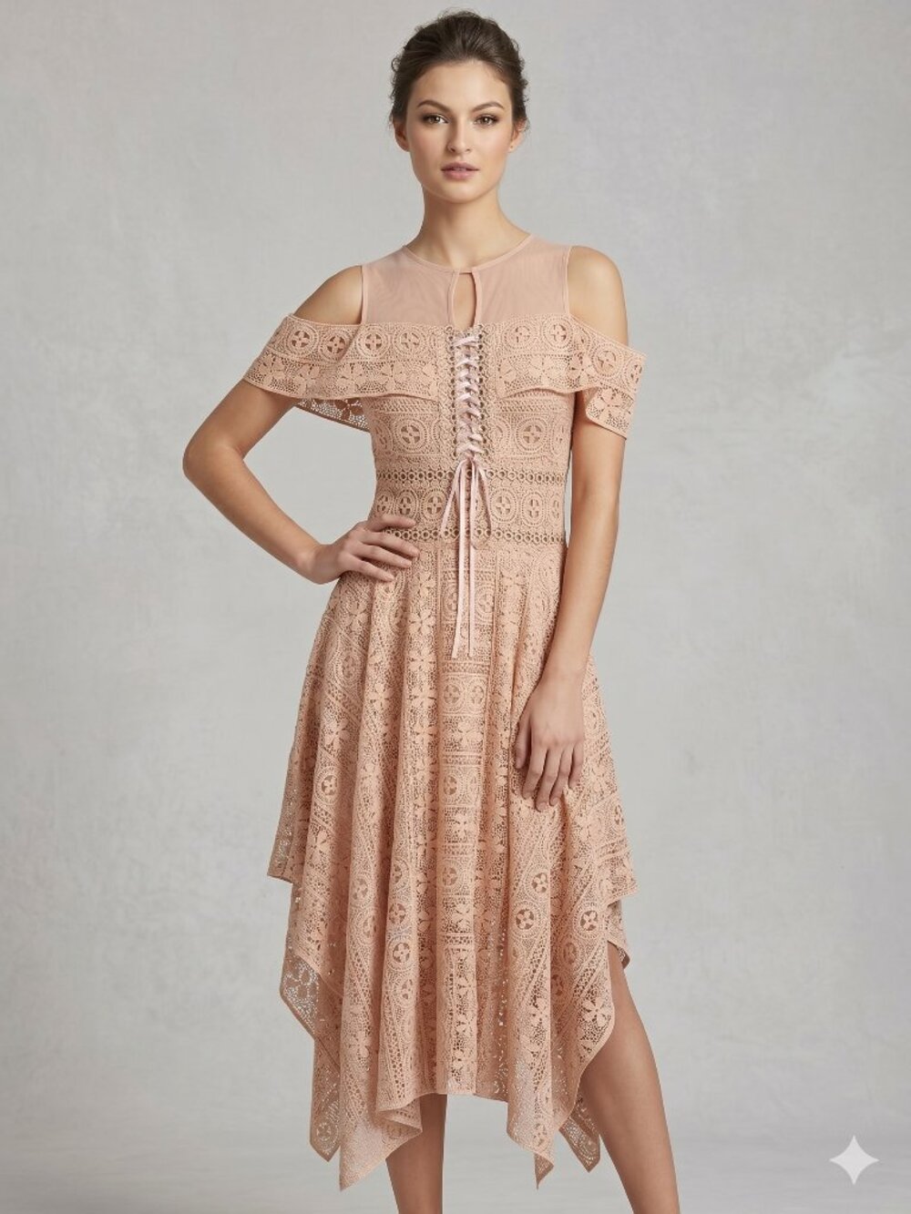 VENUS Cold‎ Shoulder Lace Dress
